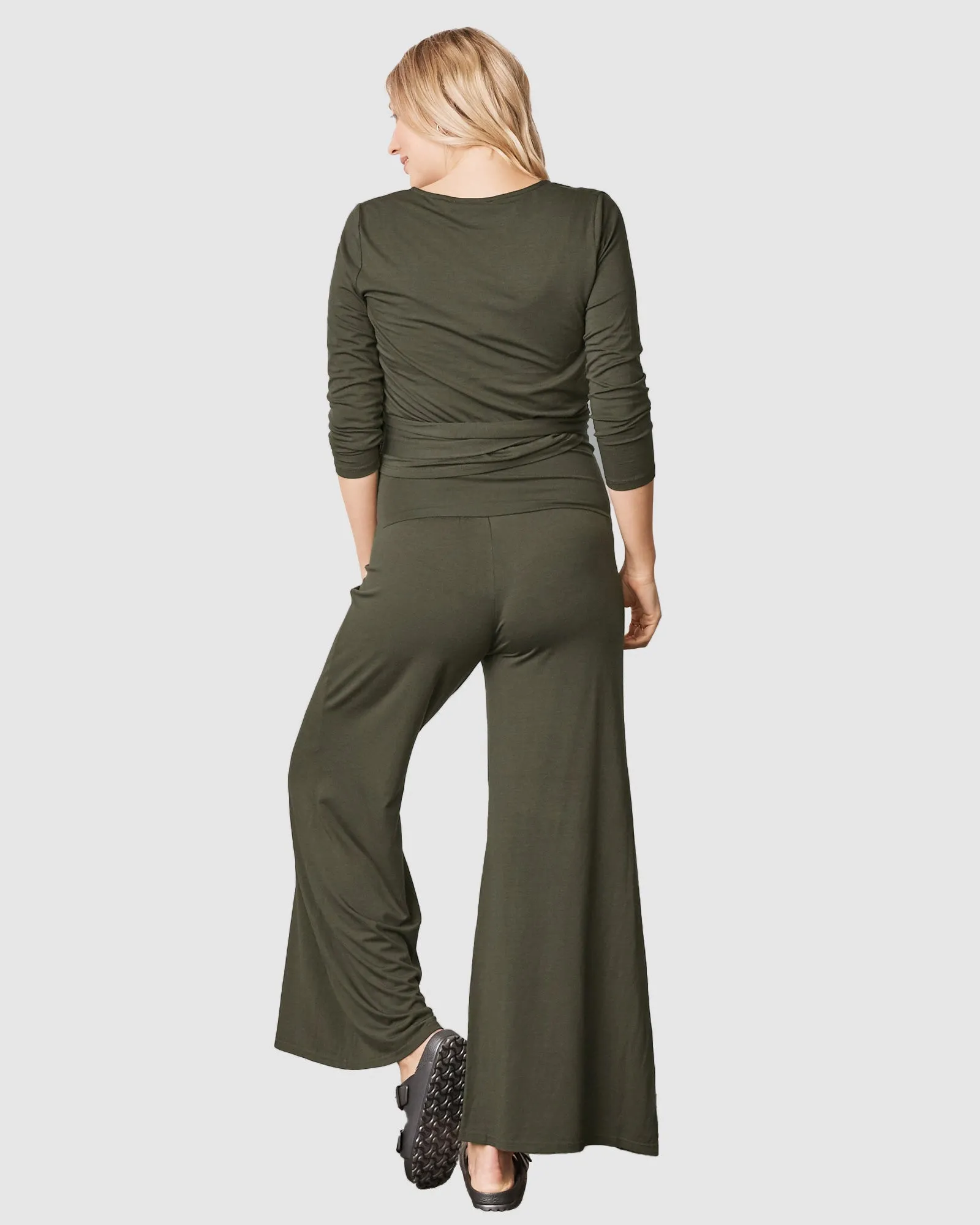 3-Piece Maternity Bamboo Outfit - Olive Green or Black