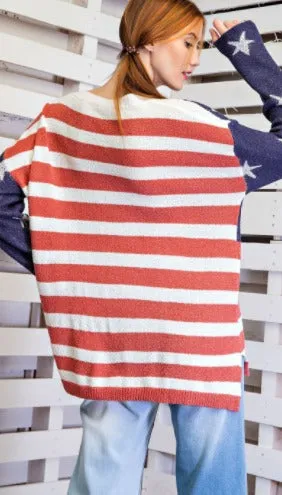 AMERICAN FLAG SWEATER