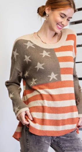 AMERICAN FLAG SWEATER