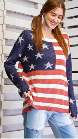 AMERICAN FLAG SWEATER