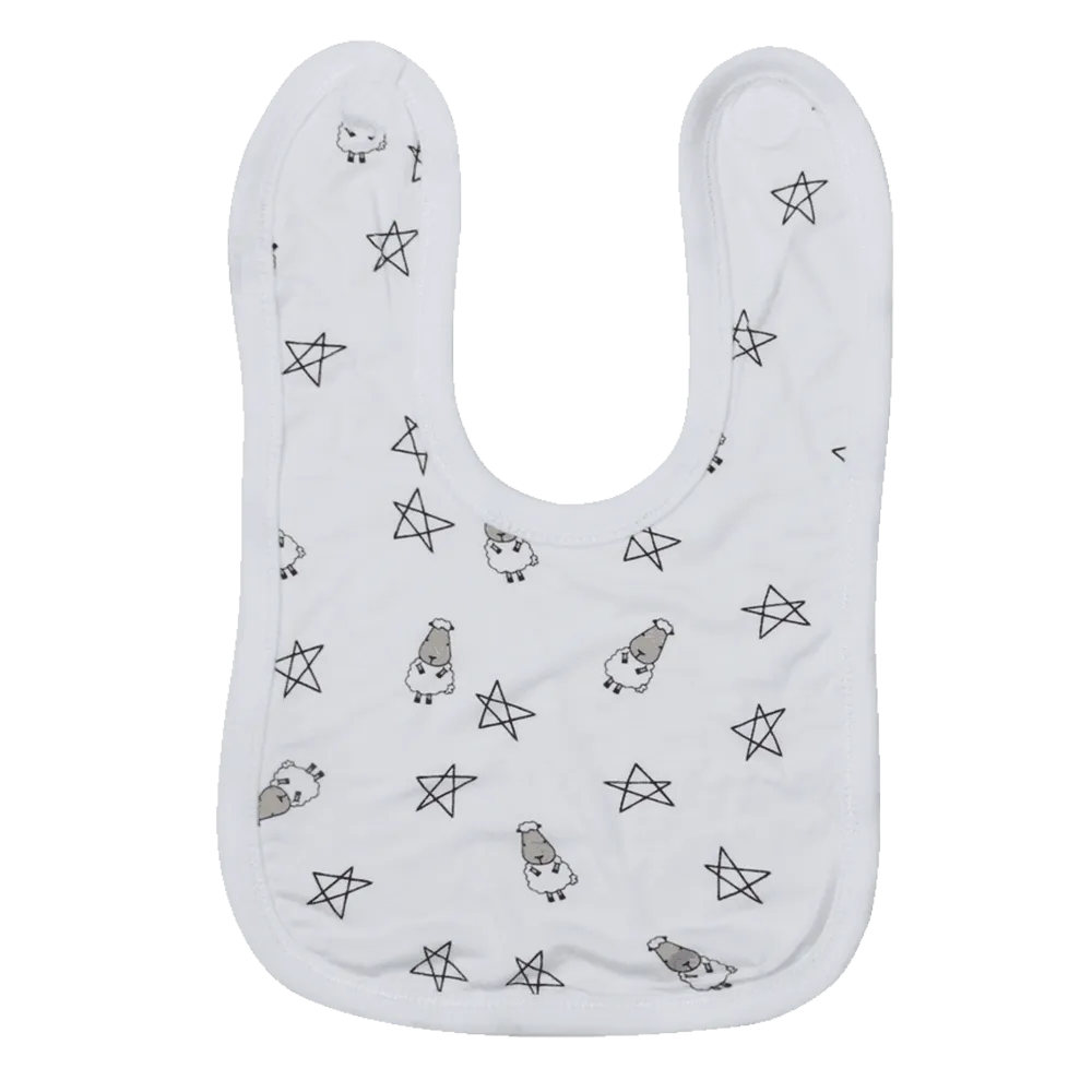 Baa Baa Sheepz Bib White