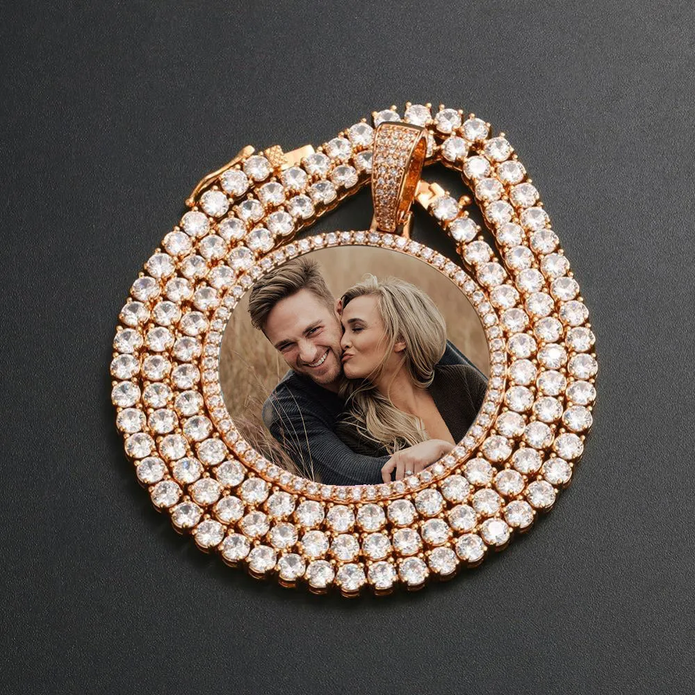 Custom Photo Medallion Necklace- Best Christmas Gifts For Boyfriend