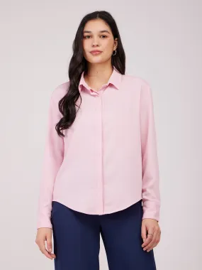 Cutaway Collar Shirt - Pink