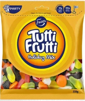 Fazer Tutti Frutti Holiday Mix 350g, 6-Pack