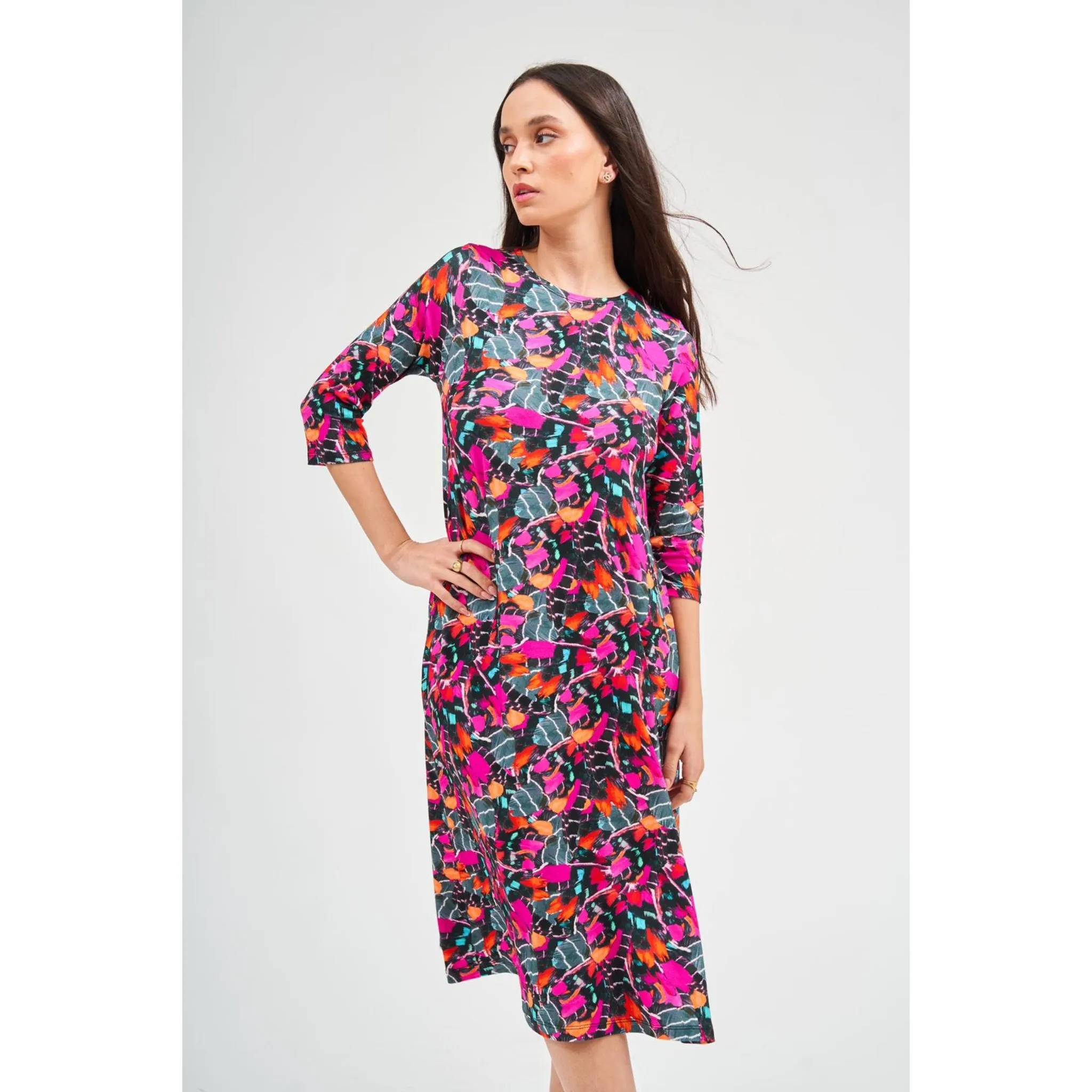 Feather Swing Dress by DF