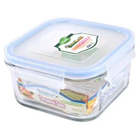 Glasslock Airtight Square Glass Storage Container (16 oz)