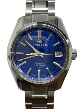 Grand Seiko Heritage GMT SBGJ261 Blue Peacock Dial Automatic Men's Watch