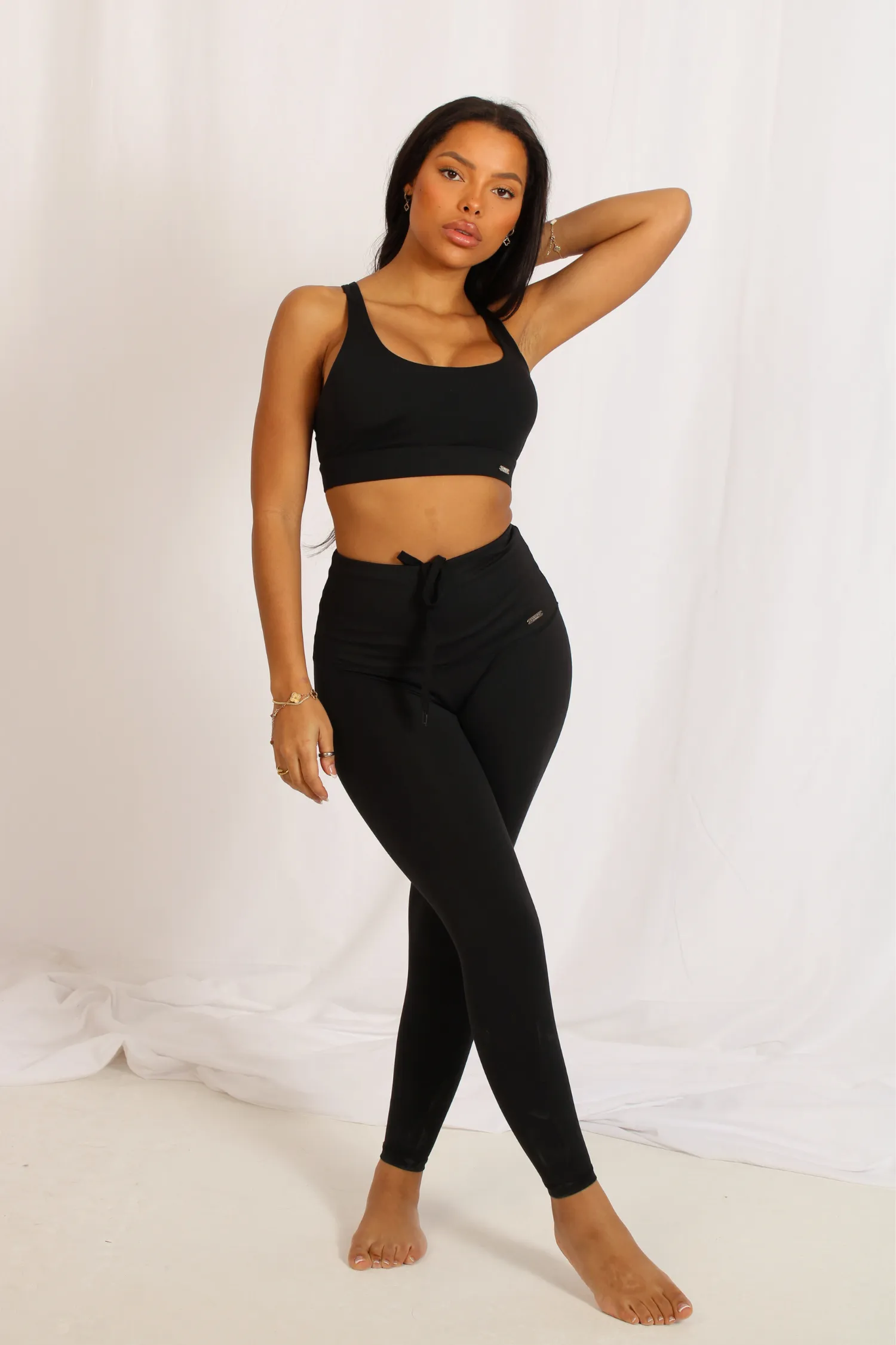 Lifestyle High Waisted Leggings Matte Black