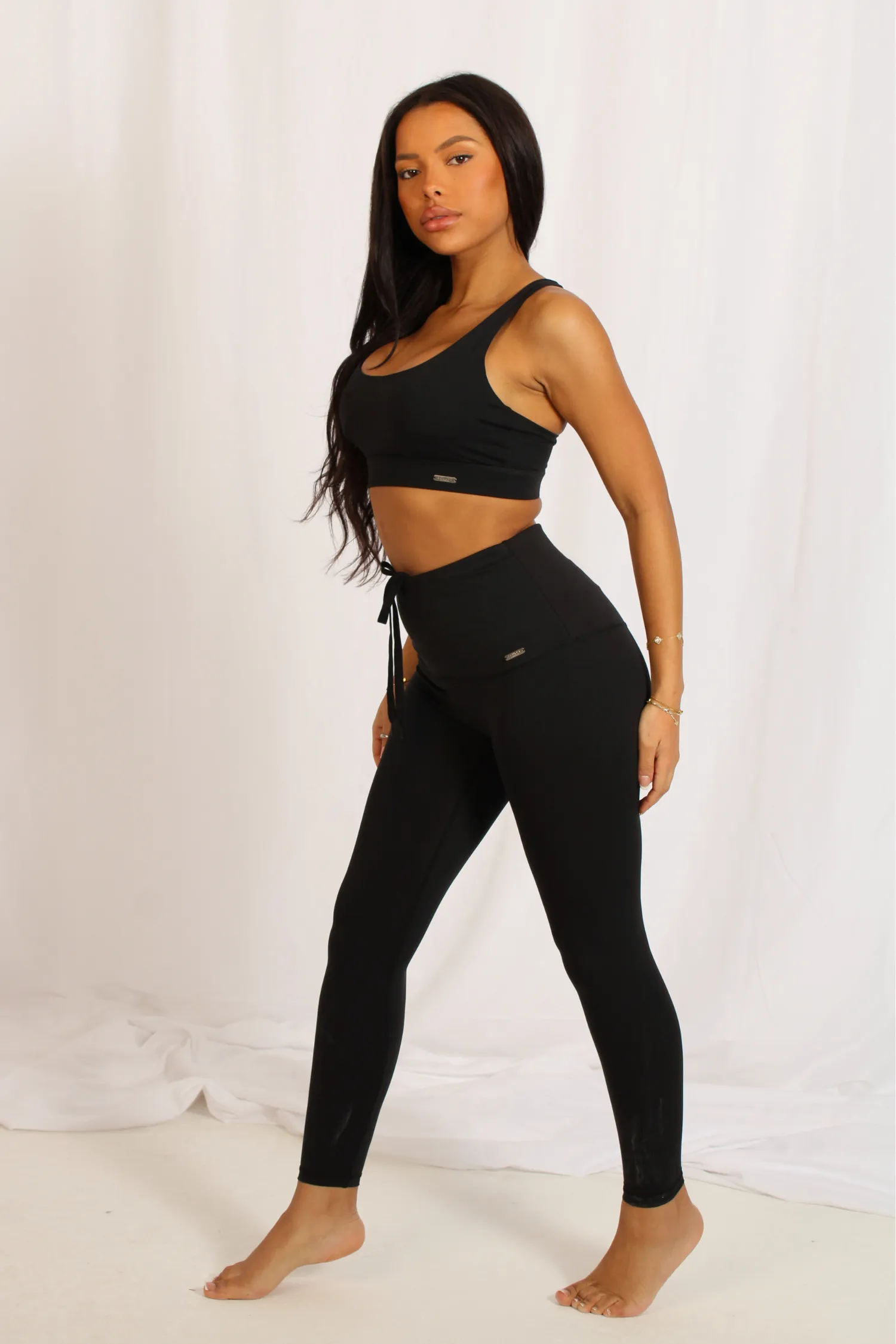 Lifestyle High Waisted Leggings Matte Black