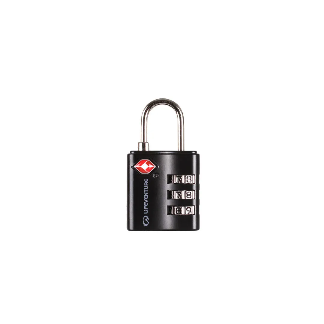 Lifeventure TSA 3 Dial Combination Padlock