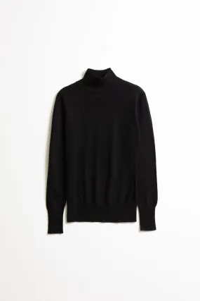 Merino Turtleneck in Black