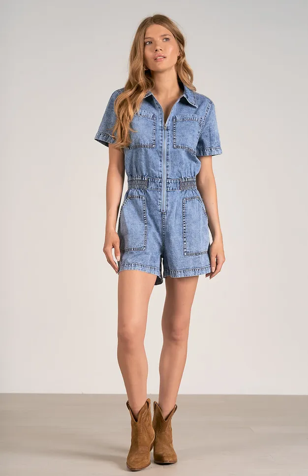 Nashville Romper -- Denim