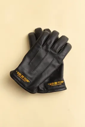 Rats Liner Leather Gloves - Black