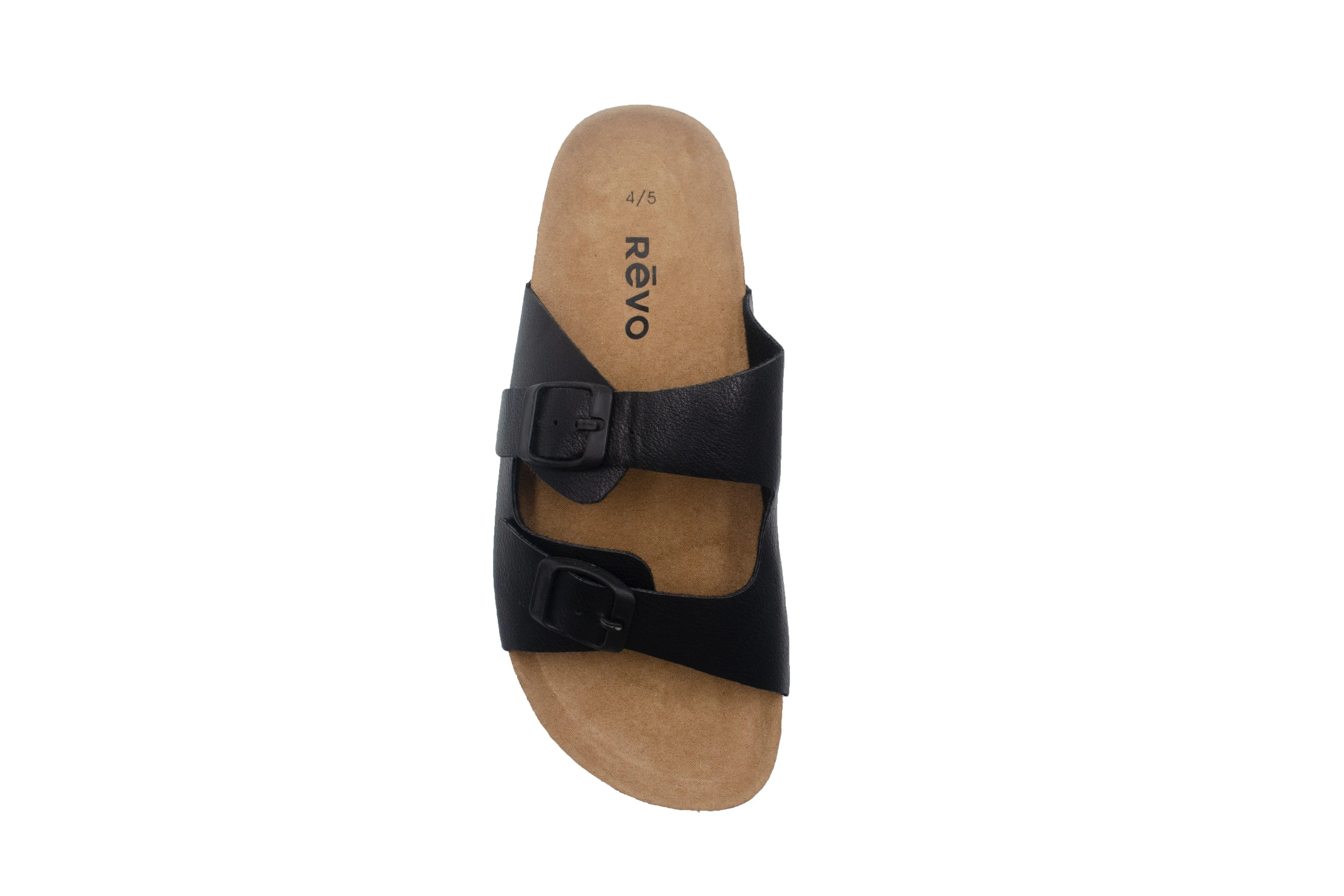 Revo Boys' Big Kid Footbed Slide Sandal With Buckle Strap