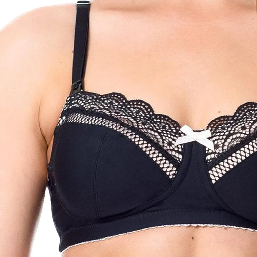 Show Off Maternity Bra Jet Black - Hotmilk