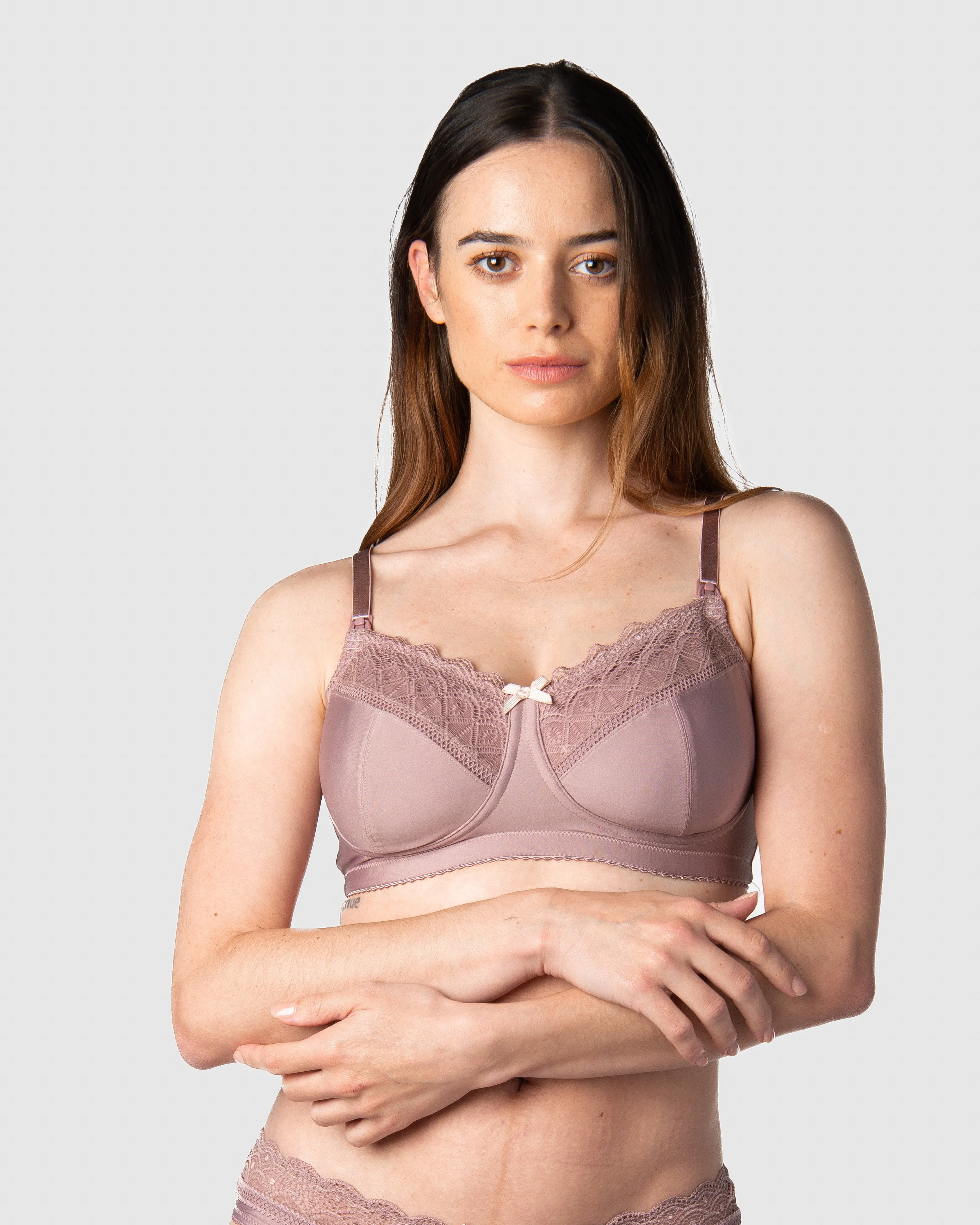 SHOW OFF MOCHA NURSING BRA - WIREFREE