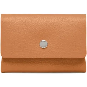 Small wallet/credit card holder in soft leather / 16040 - Cognac