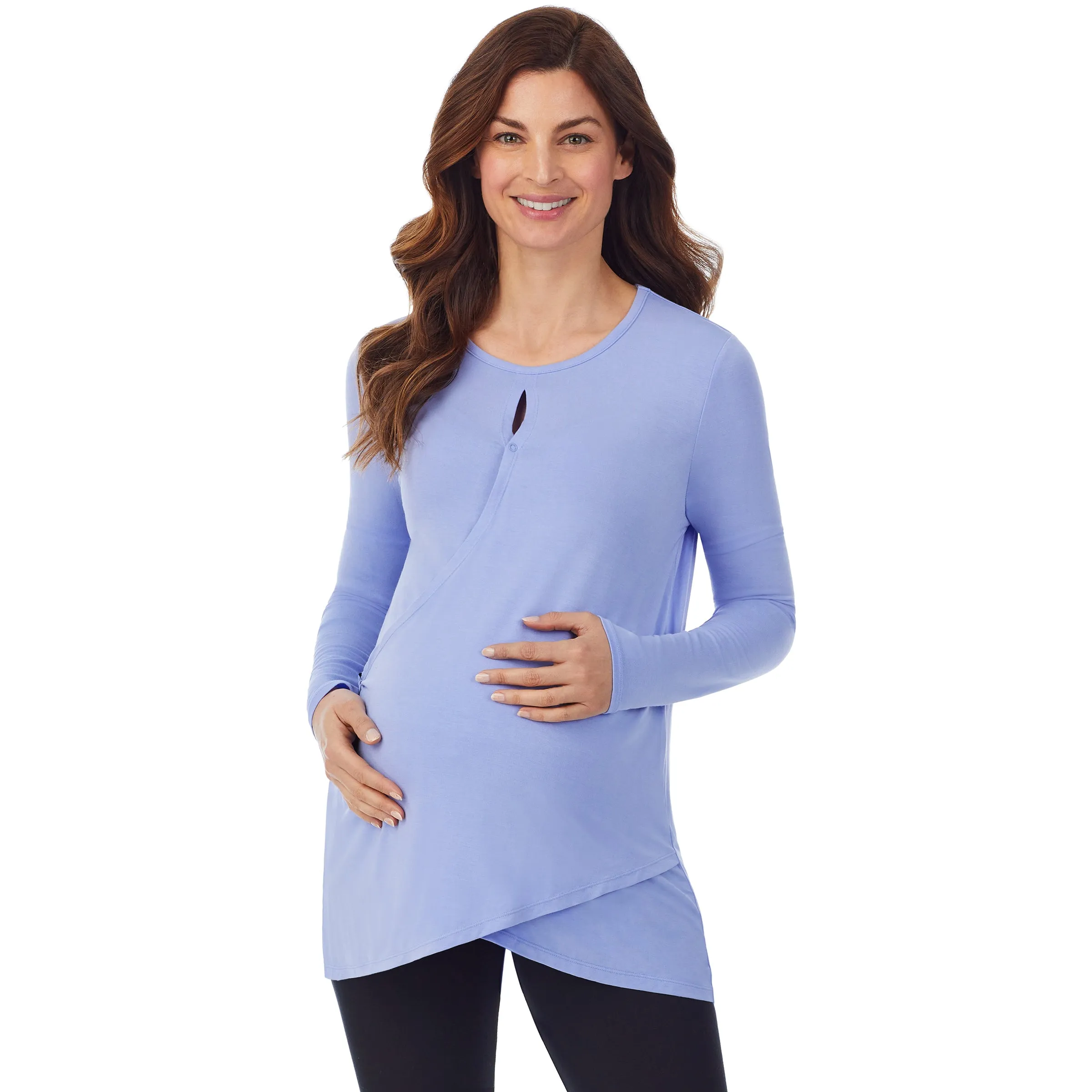 Softwear with Stretch Maternity Wrap Front Top