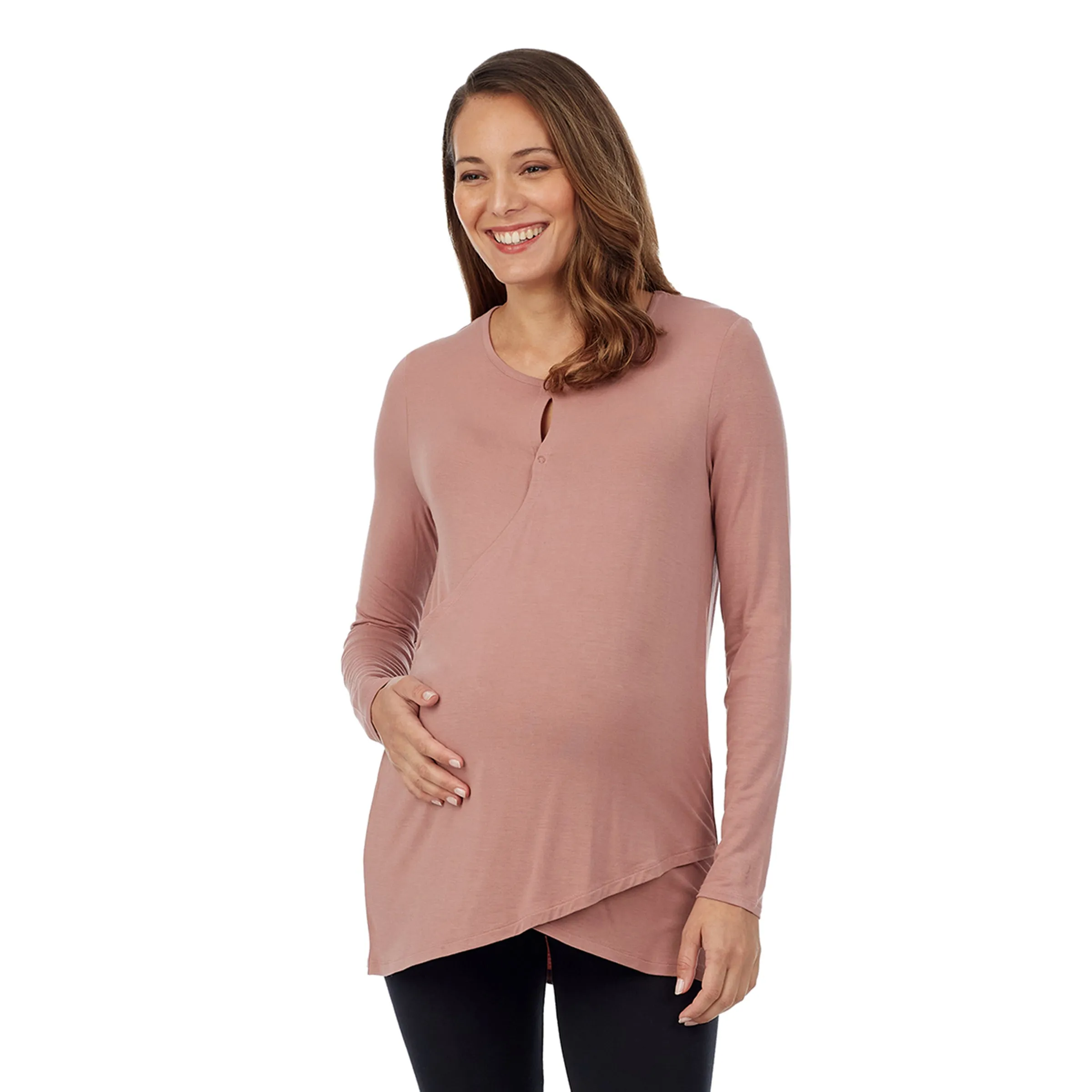 Softwear with Stretch Maternity Wrap Front Top