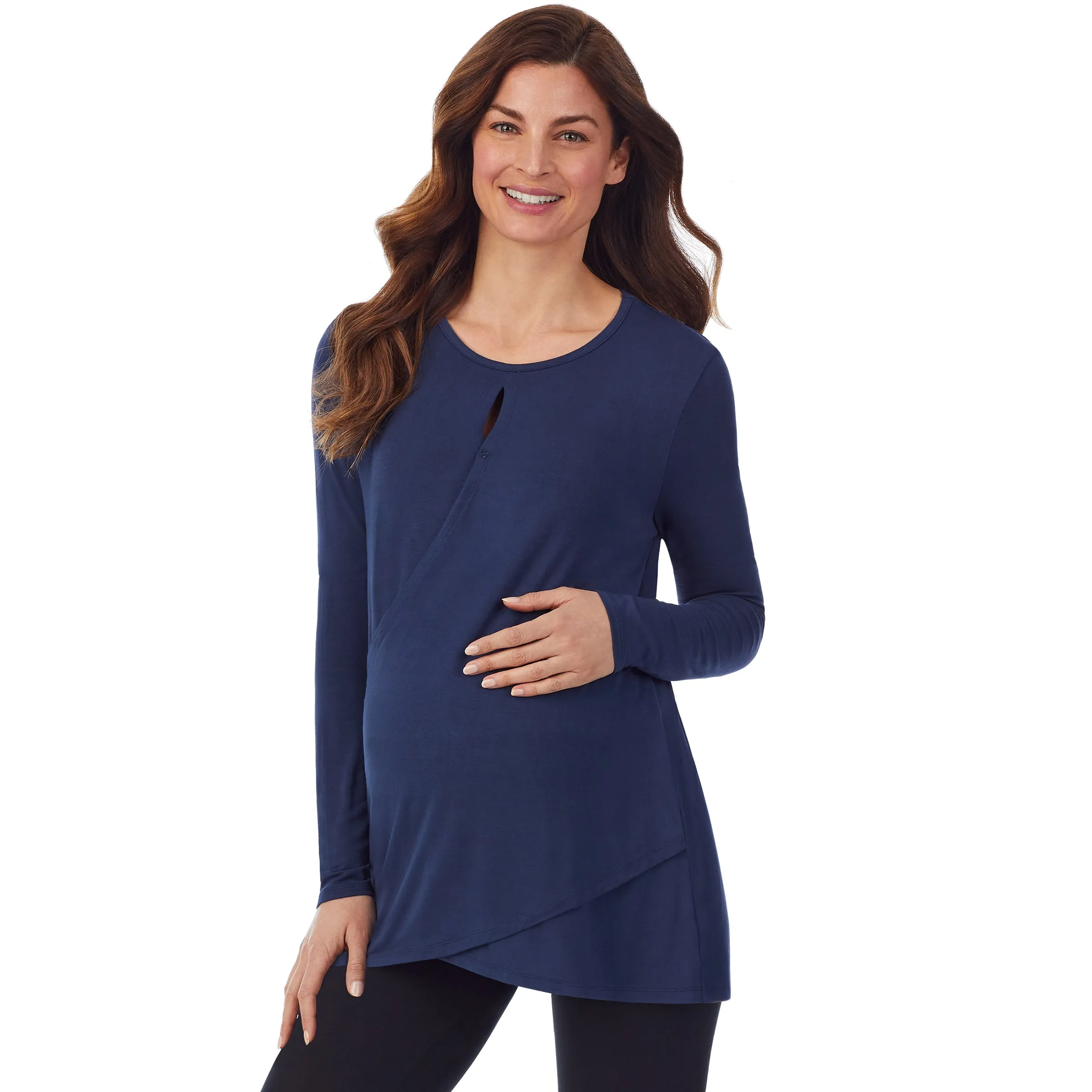 Softwear with Stretch Maternity Wrap Front Top