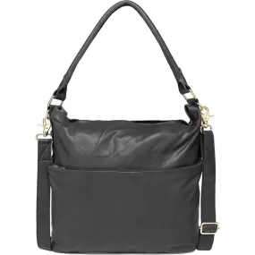 Spacious shoulder bag in nice leather quality / 15824 - Black (Nero)