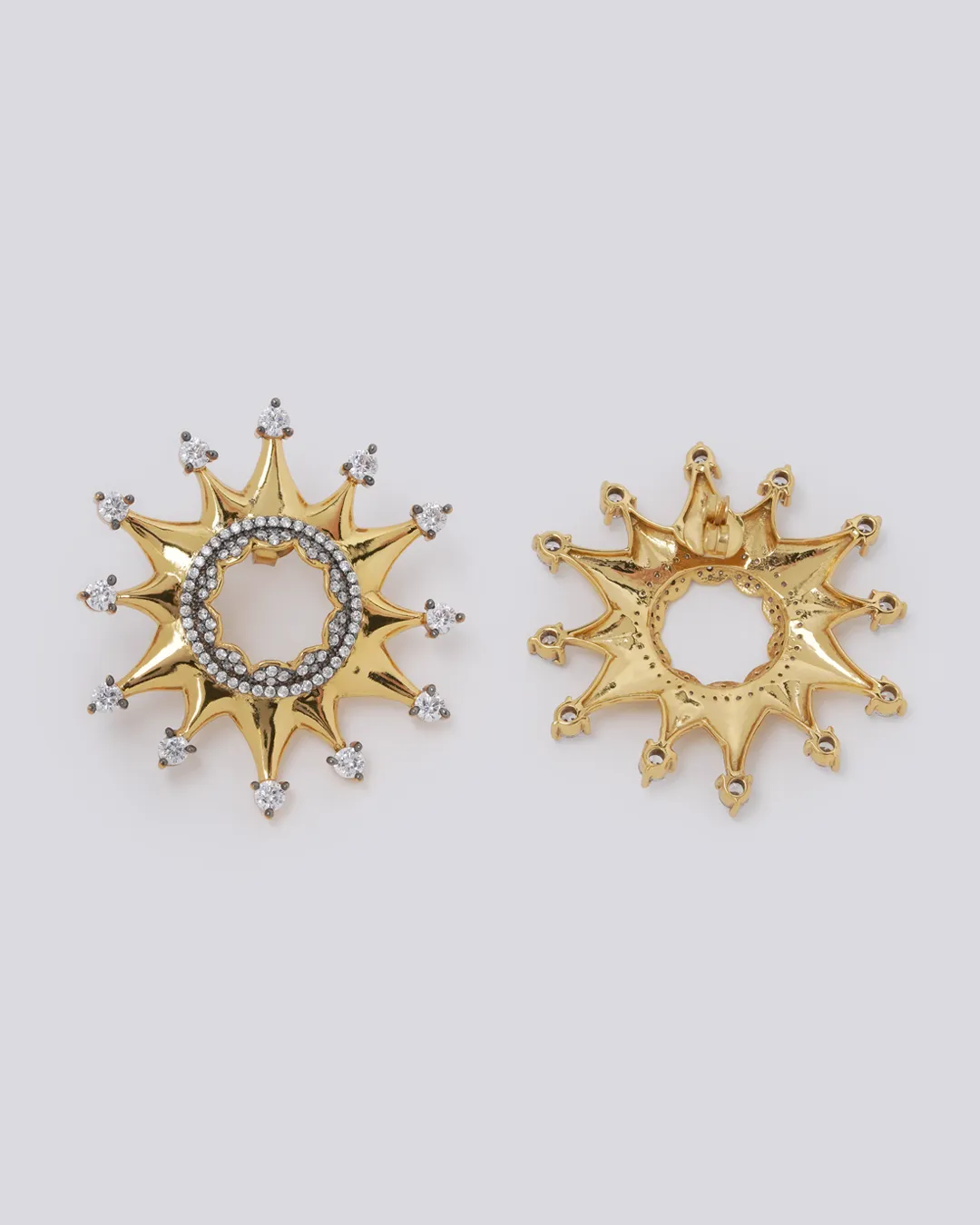 Sultan Star Gold Earrings